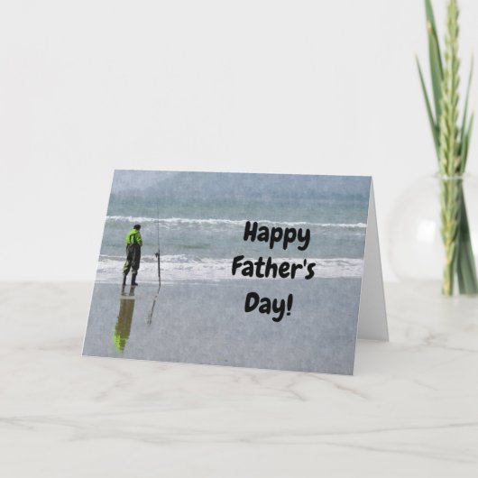 Gevist Fisher Dad Vaderdag Kaart (Voorkant)