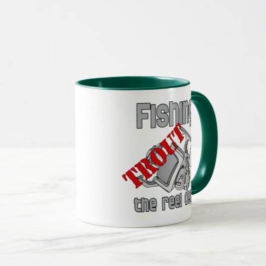 Gevist forel de reel deal mok (Voorkant rechts)