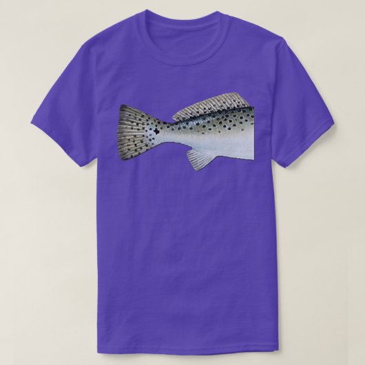 Gevist forel met gevlekte thee t-shirt (Design voorkant)