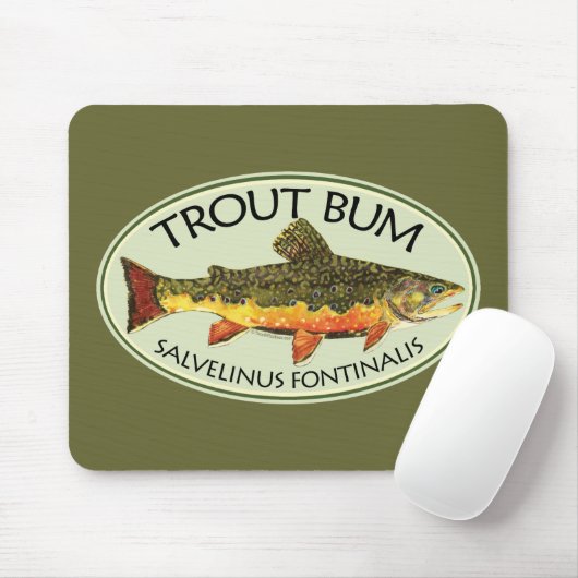 Gevist forel muismat (Met muis)