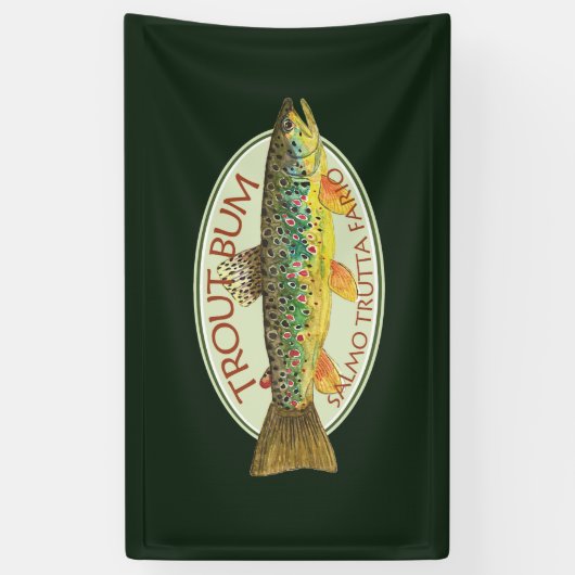 Gevist forel spandoek (Verticaal)