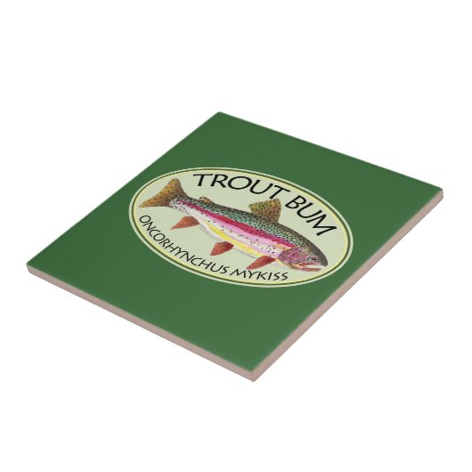 Gevist forel tegeltje (Zijkant)