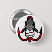 Gevist Fury Ronde Button 5,7 Cm (Voorkant /achterkant)