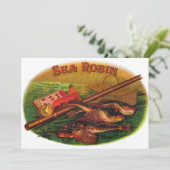  Gevist gear Cigar Label Art, Zee Robin (Staand voorkant)