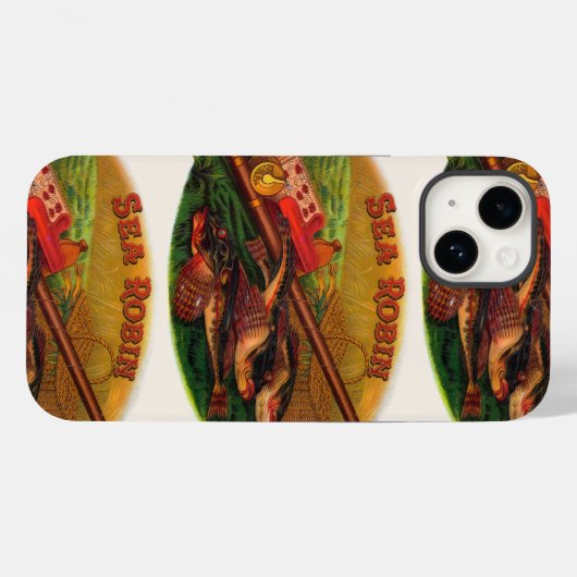 Gevist gear Cigar Label Art, Zee Robin Case-Mate iPhone Case (Achterkant (horizontaal))