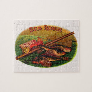 Gevist gear Cigar Label Art, Zee Robin Legpuzzel
