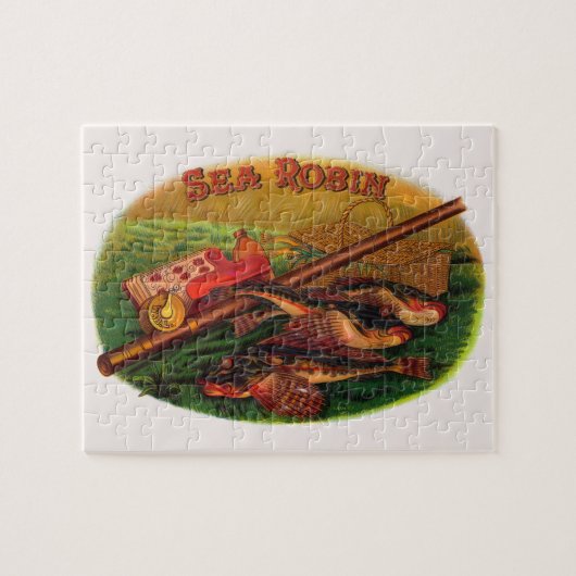  Gevist gear Cigar Label Art, Zee Robin Legpuzzel (Horizontaal)