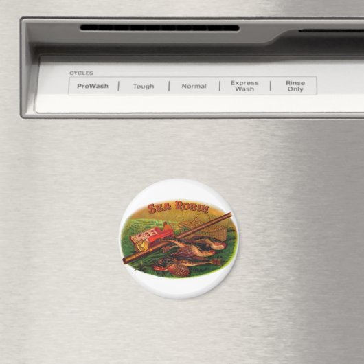  Gevist gear Cigar Label Art, Zee Robin Magneet (Insitu (Vaatwasser))