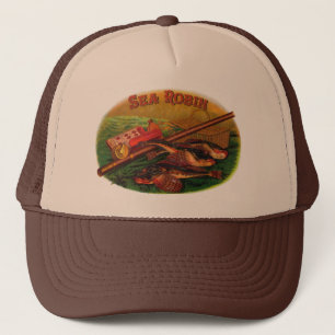 Gevist gear Cigar Label Art, Zee Robin Trucker Pet