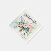 Gevist geliefden haak op je voor bruiloft servet (Hoek)