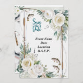 Gevist geliefden thema save the date kaart (Voorkant / Achterkant)