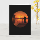 Gevist  Gevist visserij-Vintage Kaart (Gele Bloem)