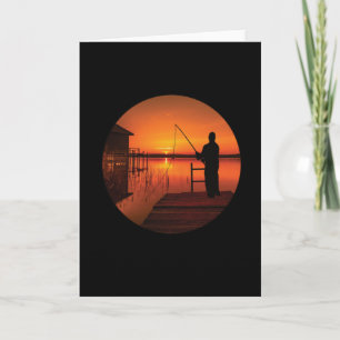 Gevist Gevist visserij-Vintage Kaart