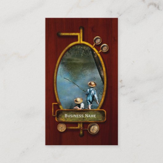 Gevist - Gone Fishin' - 1940 Visitekaartje (Voorkant)