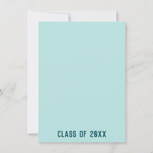 Gevist Graduation Party - Gone Vissende Uitnodigin Kaart (Achterkant)