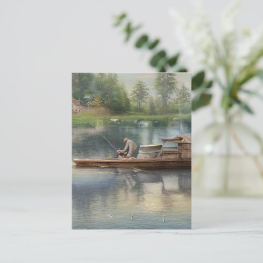 Gevist grafisch briefkaart (Staand voorkant)