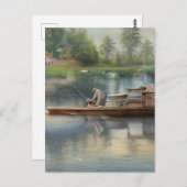 Gevist grafisch briefkaart (Voorkant / Achterkant)