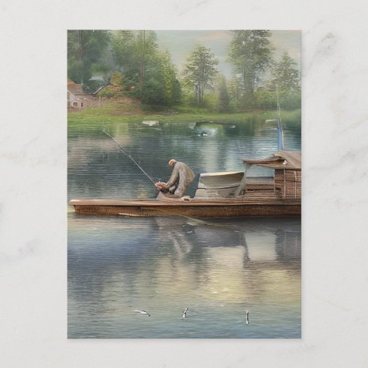 Gevist grafisch briefkaart (Voorkant)