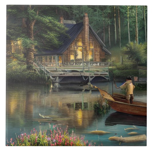 Gevist grafisch tegeltje (Voorkant)