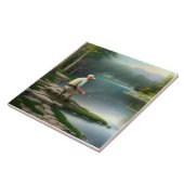 Gevist grafisch tegeltje (Zijkant)