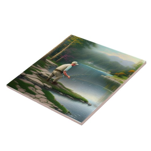 Gevist grafisch tegeltje (Zijkant)