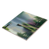 Gevist grafisch tegeltje (Zijkant)