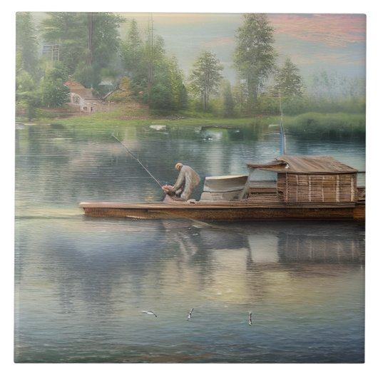 Gevist grafisch tegeltje (Voorkant)