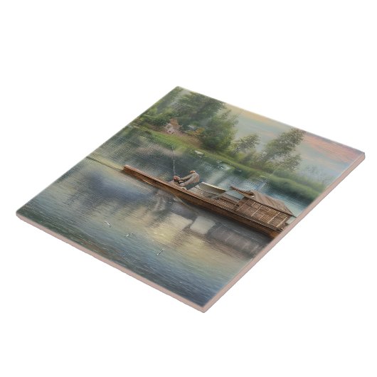 Gevist grafisch tegeltje (Zijkant)