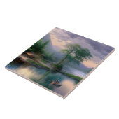 Gevist grafisch tegeltje (Zijkant)