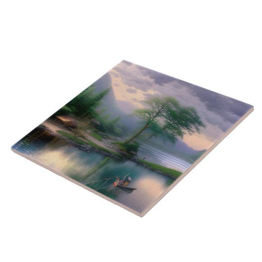 Gevist grafisch tegeltje (Zijkant)