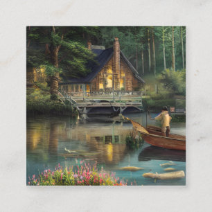 Gevist grafisch vierkante visitekaartje
