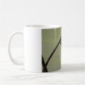 Gevist groene reiger koffiemok (Links)