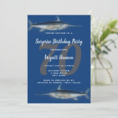 Gevist grootwinkelbedrijf Birthday Blue Kaart (Staand voorkant)