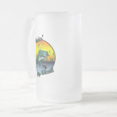 Gevist grote bek Vist Shirten Matglas Bierpul (Voorkant links)