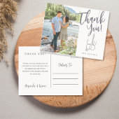 Gevist Haak Afbeelding Briefkaart bruiloft Dank u