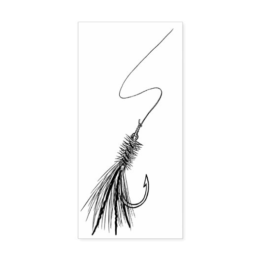 Gevist haak rubberen stempel (Afrduk)