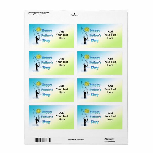 Gevist - Happy Vaderdag Label (Full Sheet)