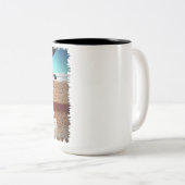 Gevist hengelvisserij tweekleurige koffiemok (Voorkant rechts)