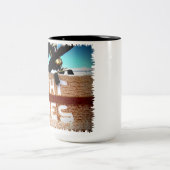 Gevist hengelvisserij tweekleurige koffiemok (Center)