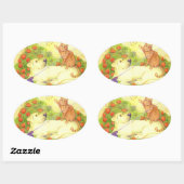 Gevist Hond en Kat / Stickers (Vel)