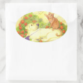 Gevist Hond en Kat / Stickers (Tas)