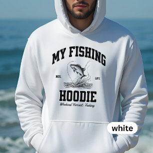 Gevist hoodie voor mannen, cadeau voor visser, vis