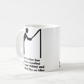 Gevist Idiot Funny Mug Humor Koffiemok (Voorkant links)