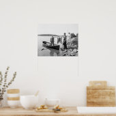 Gevist in de Adirondacks, 1903.  foto Poster (Keuken)