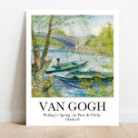 Gevist in de lente door Vincent van Gogh Poster<br><div class="desc">Vist in het voorjaar de Pont de Clichy (Asnières) (1887) door Vincent Van Gogh</div>