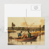 Gevist in een door I. Clark, café door Briefkaart (Voorkant / Achterkant)