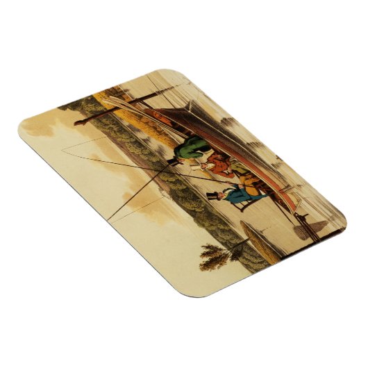 Gevist in een door I. Clark, café door Magneet (Rechterzijde)