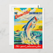Gevist in het Caribische eiland Isle Briefkaart (Voorkant / Achterkant)