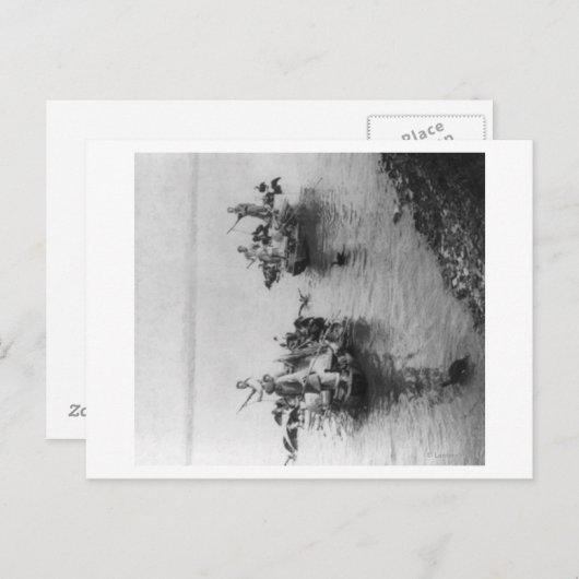 Gevist in het Grand Canal in Soo-chow China Briefkaart (Voorkant / Achterkant)