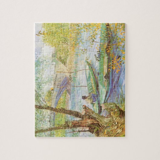 Gevist in het voorjaar, Pont de Clichy Vincent van Legpuzzel (Verticaal)